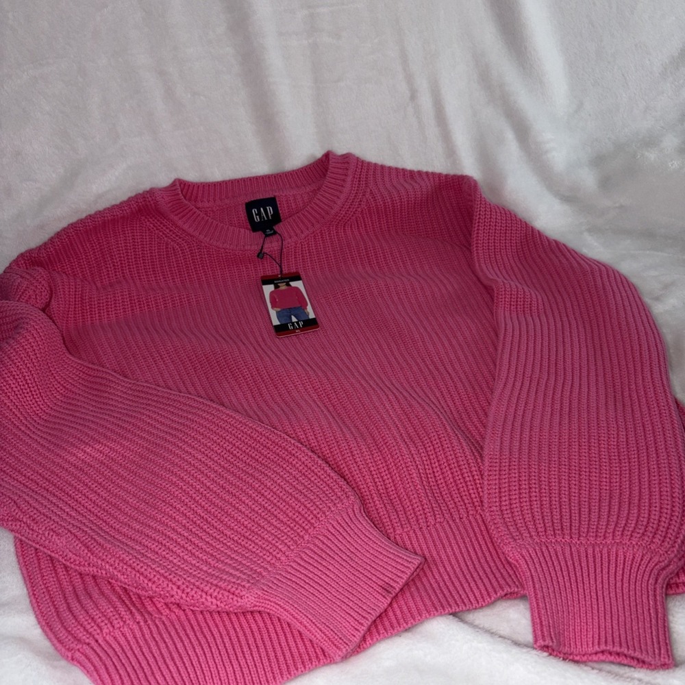 Gap Women's Soft Woven Fabric‎ Pull-On Relaxed Fit Crewneck Sweater XL NWT